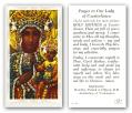  "Prayer to Our Lady of Czestochowa" Icon Prayer/Holy Card (Paper/100) 