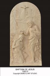  Baptism of Jesus High Relief Station/Way of the Cross in Linden Wood 