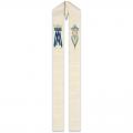  White Overlay Stole - Marian - Pascal Fabric 