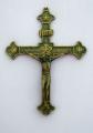  8 3/4" Crucifix in Antiqued Brass 
