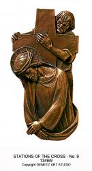  14 Stations/Way of the Cross in Bronze Alloy Casting 