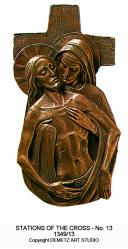  14 Stations/Way of the Cross in Bronze Alloy Casting 