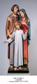  Holy Family Statue Full Round in Linden Wood, 36" - 60"H 