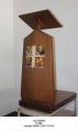  Ambo/Pulpit/Lectern w/Symbols of Four Evangelists In Wood 