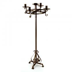  Wrought Iron Standing Advent Wreath - 54\"ht 