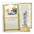  ST. CHRISTOPHER AUTO STATUE WITH PRAYER CARD (2 PC) 