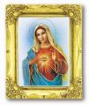  IMMACULATE HEART OF MARY ANTIQUE GOLD FRAME 