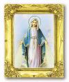  O.L. OF THE MIRACULOUS MEDAL ANTIQUE GOLD FRAME 