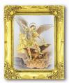 ST. MICHAEL ANTIQUE GOLD FRAME 