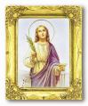  ST. LUCY ANTIQUE GOLD FRAME 