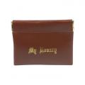  BROWN VINYL LEATHERETTE ROSARY POUCH (10 PC) 