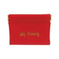  RED VINYL LEATHERETTE ROSARY POUCH (10 PC) 