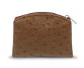 BROWN OSTRICH SKIN PATTERN ROSARY POUCH (6 PC) 