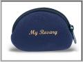  BLUE NEOPRENE ROSARY POUCH (2 PC) 