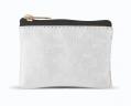  WHITE MOSAIC PATTERNED ZIPPER ROSARY POUCH (3 PC) 
