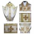  Medieval Motif Priest Chasuble w/Embroidered Stones (Silk) 