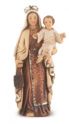  O.L. OF MT. CARMEL HAND PAINTED SOLID RESIN STATUE 