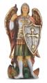  ST. MICHAEL HAND PAINTED SOLID RESIN STATUE 