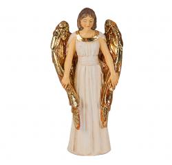  GUARDIAN ANGEL HAND PAINTED SOLID RESIN PATRON SAINT STATUE 