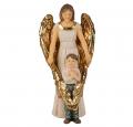  GUARDIAN ANGEL WITH BOY HAND PAINTED SOLID RESIN PATRON SAINT STATUE 