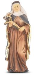  ST. CATHERINE OF SIENA HAND PAINTED SOLID RESIN STATUE 