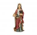  ST. DYMPHNA COLD CAST RESIN HAND PAINTED STATUE 