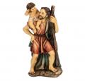  ST. CHRISTOPHER HAND PAINTED SOLID RESIN PATRON SAINT STATUE 