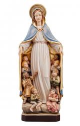  Our Lady w/Children of the World Statue in Maple or Linden Wood, 6.5\" - 71\"H 