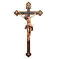 5" to 60" Crucifix on Baroque Cross in Wood (10" to 120" cross) 