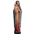  Our Lady w/Child Statue in Linden Wood, 30" & 60"H 