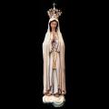  Our Lady of Fatima Statue With Crown in Linden Wood, 10" - 16"H 