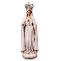  Our Lady of Fatima With Crown Statue in Linden Wood, 12" - 48"H 