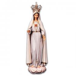  Our Lady of Fatima With Crown Statue in Linden Wood, 12\" - 48\"H 