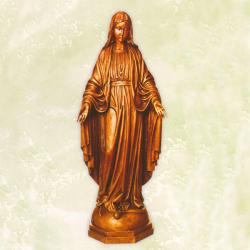  Our Lady of the Miraculous Medal Statue - Bronze Metal, 52\"H 