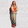  Our Lady w/Child Statue 3/4 Relief in Linden Wood, 30" - 48"h 
