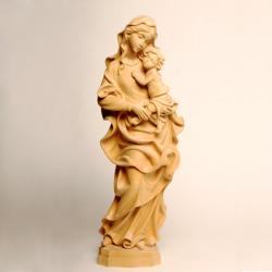  Our Lady w/Child Baroque Statue in Linden Wood, 6\" - 34\"H 
