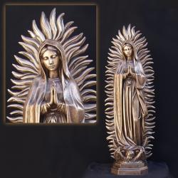  Our Lady of Guadalupe Statue - Bronze Metal, 24\" - 68\"H 