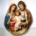  Holy Family Bust 3/4 Relief in Poly-Art Fiberglass, 44"H 