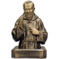  St. Padre Pio Bust - Bronze Metal, 22"H 