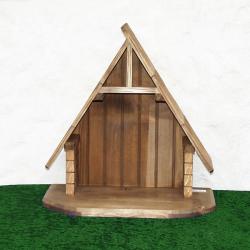  Christmas Nativity Stable With Star in Linden Wood 