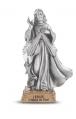  DIVINE MERCY PEWTER STATUE ON BASE 