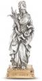  ST. LUCY PEWTER STATUE ON BASE 