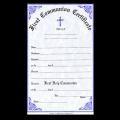  First Holy Communion Certificate-OA180 