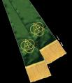  Empress Hunter Green Satin Pulpit Stole With Symbol (Polyester) 