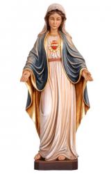  Immaculate/Sacred Heart of Mary Statue in Maple or Linden Wood, 5.5\" - 71\"H 