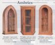  2 Wall Unit Wood Ambry Holy Oil Container (A): 5212 Style - 10.5" Ht 