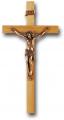 9" OAK CROSS WITH MUSEUM GOLD PLATED CORPUS 