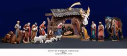  Christmas Nativity Set By \"Kostner\" 48\" Set in Linden Wood 