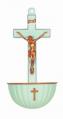  LUMINOUS CRUCIFIX HOLY WATER FONT (6 PC) 