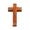  Wood Cross with Brass Inlay (5 3/4") 